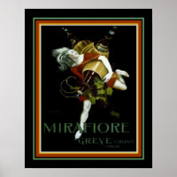 Cappiello Deco Ad for Mirafiore Greve 16 x 20