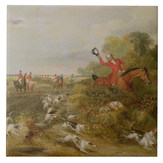 Capping on Hounds, Bachelor's Hall, 1836 (oil on c Tile (Front)