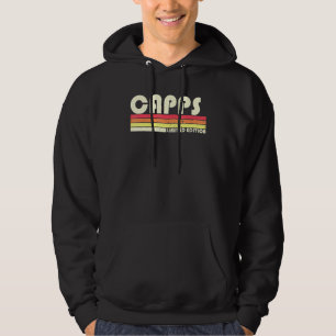Capps Surname Retro Vintage 80s 90s Birthday Reuni Hoodie