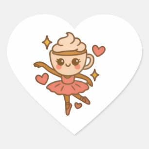 Cappuccina Ballerina Italian Ausweis Heart Sticker