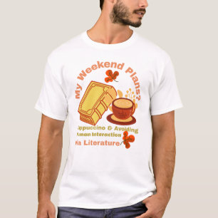 Cappuccino and book T-Shirt