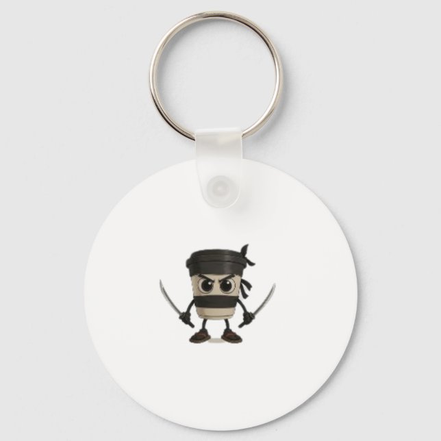 Cappuccino Assassino Funny Italian Key Ring (Front)