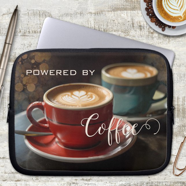 Cappuccino Coffee Elegant Laptop Sleeve (Creator Uploaded)