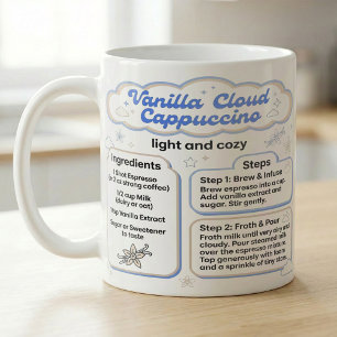 Cappuccino Cozy Recipe Guide With Vanilla Coffee Mug