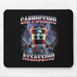 Cappuccino Ino Brainrot Italian Meme  Mouse Pad