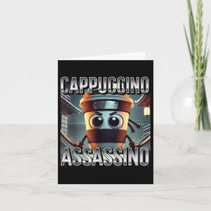 Cappuccino Ino Coffee Lovers Italian Brainrot Meme Card