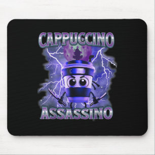 Cappuccino Ino Coffee Lovers Italian Brainrot Meme Mouse Pad