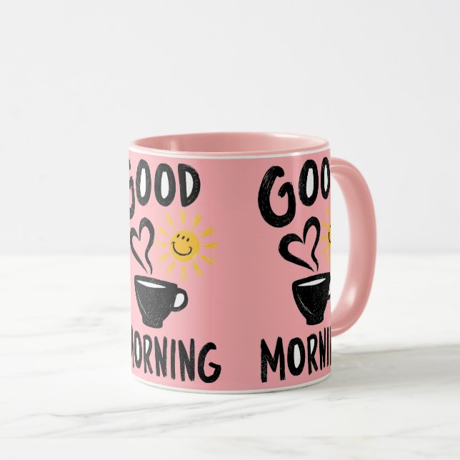 Cappuccino Smiling, Mug (Front Right)
