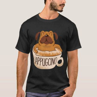 Cappugcino Coffee Pug T-Shirt