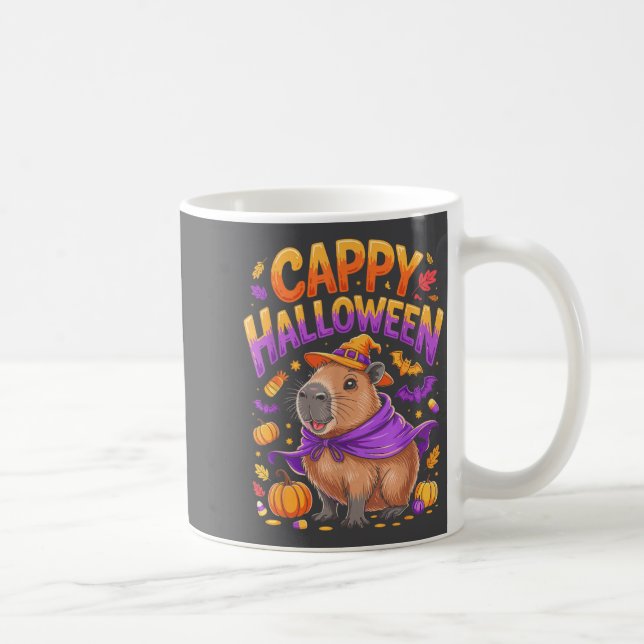 Cappy Halloween Capybara Witch  Coffee Mug (Right)