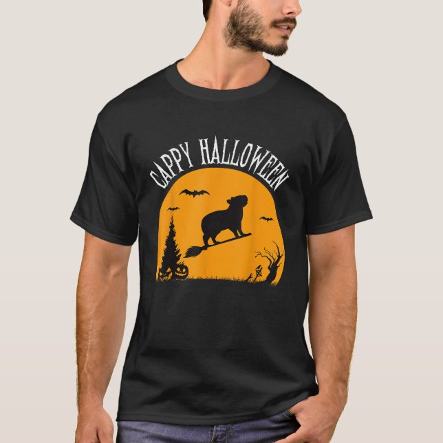 Cappy Halloween Funny Capybara Costume  T-Shirt (Front)