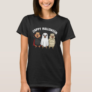 Cappy Halloween Funny Capybara Vampire Ghost Mummy T-Shirt