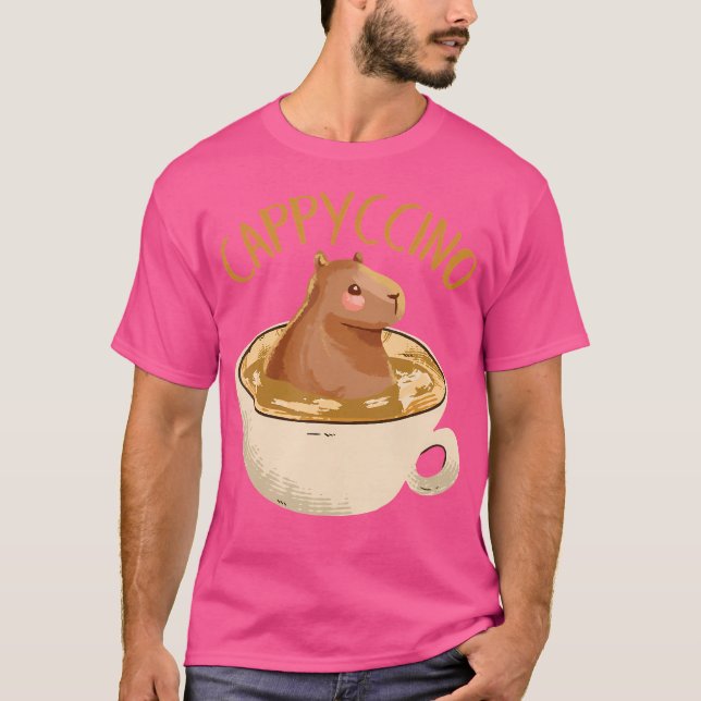 Cappyccino Capybara Coffee T-Shirt (Front)