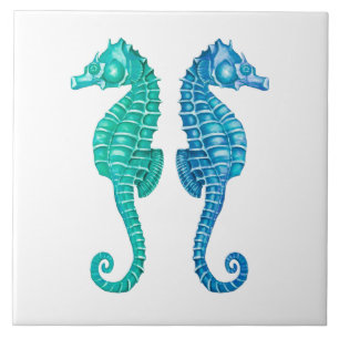 Capr Seahorse Reflect Ceramic Tile