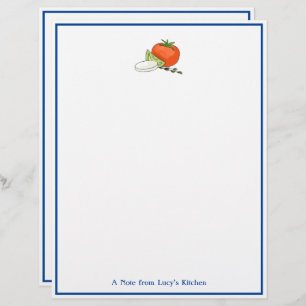 Caprese Italian Chef’s Note Stationery Letterhead