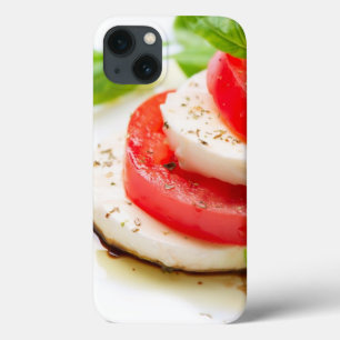 Caprese Salad. Tomato and Mozzarella slices iPhone 13 Case