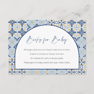 Capri Baby Shower, Italian Theme, Books for Baby  Enclosure Card