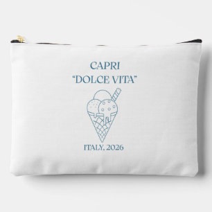 Capri Dolce Vita Italy Gelato 2026 Accessory Pouch