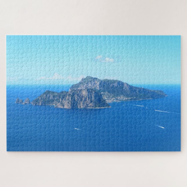 Capri Island, Italy surrounded by Italian sea Jigsaw Puzzle (Horizontal)