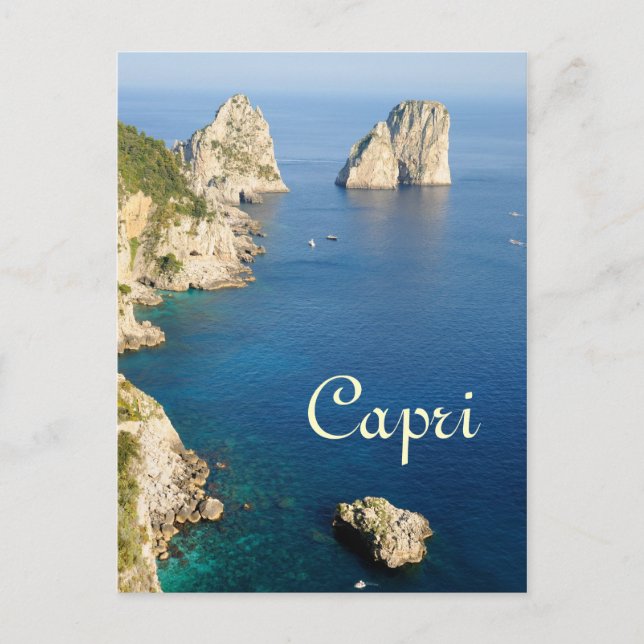 Capri island travel postcard (Front)