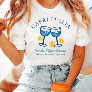 Capri Italia Custom Family Vacation T-Shirt