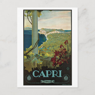 Capri Italia Italy Vintage Postcard