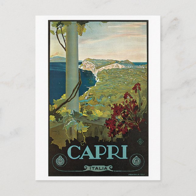 Capri Italia Italy Vintage Postcard (Front)