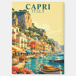 Capri Italy Marina Grande Harbour Souvenir Magnet