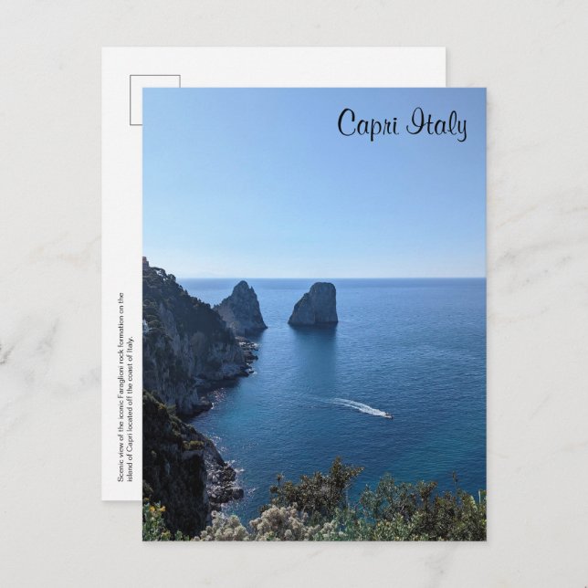 Capri Italy Postcard (Front/Back)