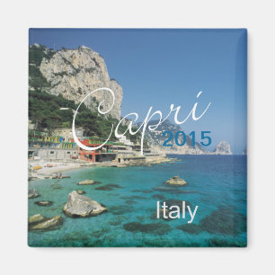 Capri Italy Travel Fridge Magnet Change Year