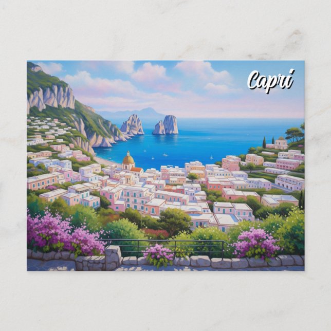 Capri Italy Travel Postcard (Front)