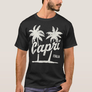 Capri Italy Vintage 70s Palm Trees Graphic T-Shirt