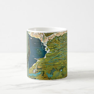 Capri, Italy, Vintage Travel Poster Art Italia Coffee Mug