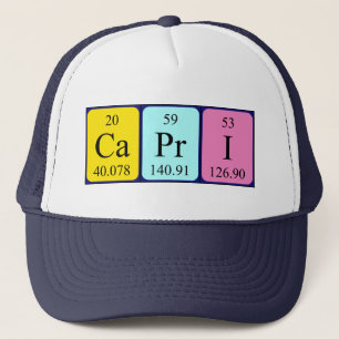 Capri periodic table name hat