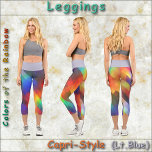 CAPRI STYLE LEGGINGS - Colours of the Rainbow #1<br><div class="desc">For those of you who prefer bold colours, this design offers every colour of the rainbow, and maybe a few others. Available in five women's sizes (XS, S, M, L, XL). See "About This Product" description below for general sizing and product info. The image covers the entire pair of leggings,...</div>