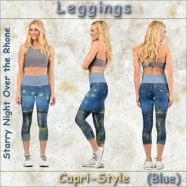 CAPRI STYLE LEGGINGS "Starry Night O.T.R" van Gogh (Creator Uploaded)