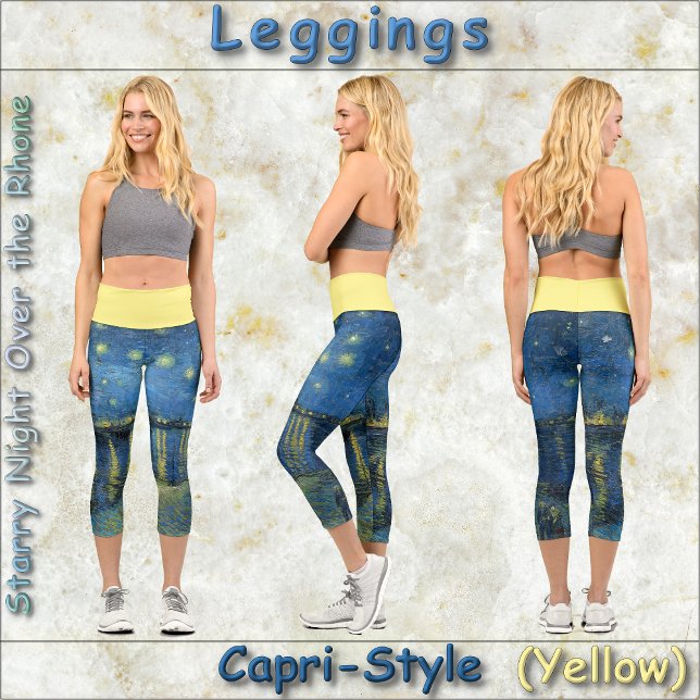 CAPRI STYLE LEGGINGS "Starry Night O.T.R" van Gogh (Creator Uploaded)