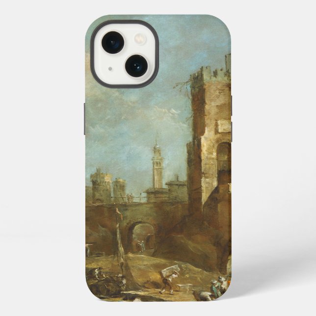 Capriccio of a Harbour iPhone Case (Back)