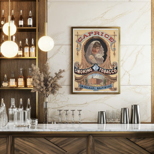 Caprice Smoking Tobacco Vintage Advertisement Poster