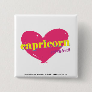 Capricorn 15 Cm Square Badge