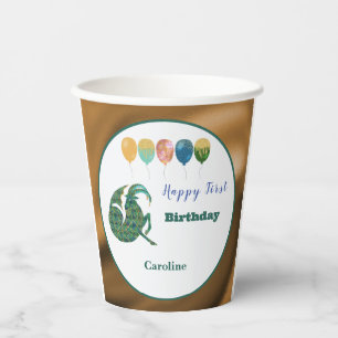 Capricorn 1st Birthday Gold Foil Elegant Zodiac  Paper Cups