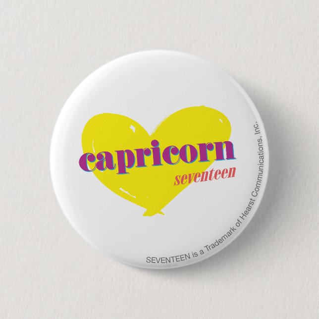 Capricorn 3 6 cm round badge (Front)