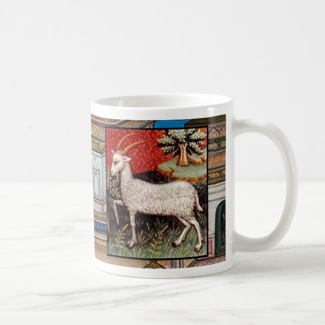 Capricorn Ancient Zodiac Sign Astrology Coffee Cup (Right)