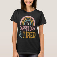 Capricorn And Tired Boho Style Bohemian Rainbow Zo