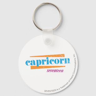 Capricorn Aqua Key Ring
