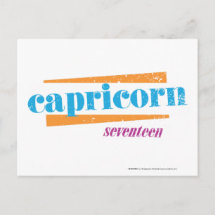 Capricorn Aqua Postcard
