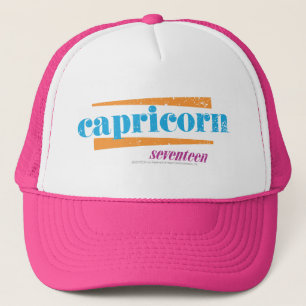 Capricorn Aqua Trucker Hat