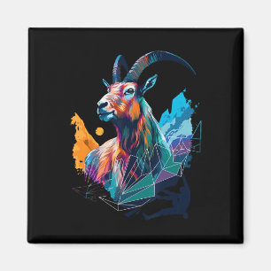 Capricorn Artwork Climbing Bouldering Mountains Mo Magnet