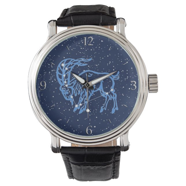 Capricorn Astrological Sign and Constellation Watch (Front)