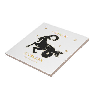 Capricorn  Astrological Zodiac Sign Name Gift Tile